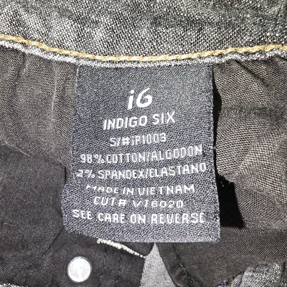 Indigo Six Bootcut Sexy Stretch Jeans Pants Denim Dark Wash Size 1 - Picture 7 of 8